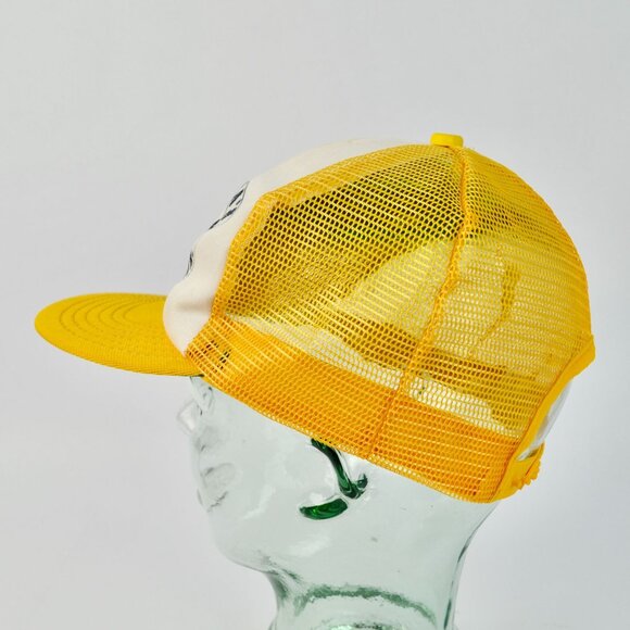 Derosa's Westport Conn. Yellow Trucker Hat Vintage Horse Buggy - Picture 4 of 5